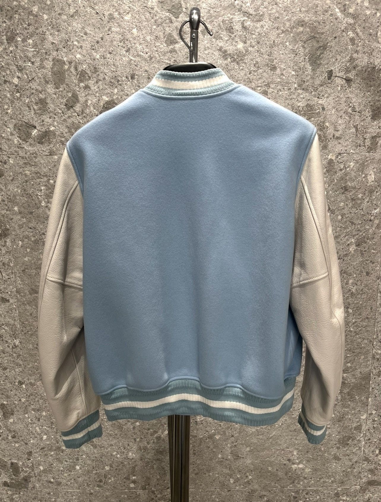 Givenchy sky blue varsity bomber jacket Size US XXL / EU 58 / 5 - 2 Thumbnail
