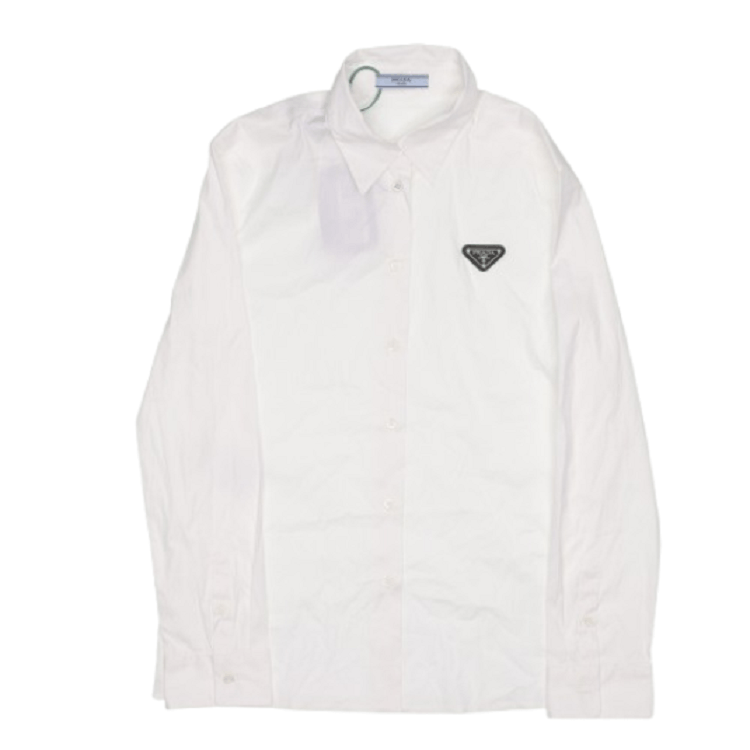 Prada Prada White Classic Collar Button-Up Shirt Size US S / EU 44-46 / 1 - 5 Thumbnail