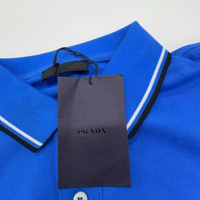 Prada Prada Logo Striped Polo Shirt for Men Size US XL / EU 56 / 4 - 5 Thumbnail