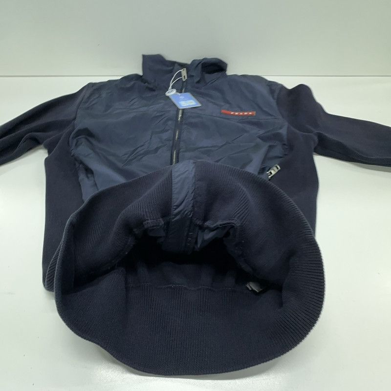Prada Prada Logo Zip Jacket in Blue Size US S / EU 44-46 / 1 - 12 Thumbnail