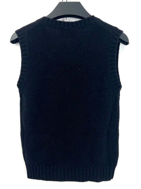 Prada Prada Black V-Neck Wool Sweater Size US S / EU 44-46 / 1 - 3 Thumbnail