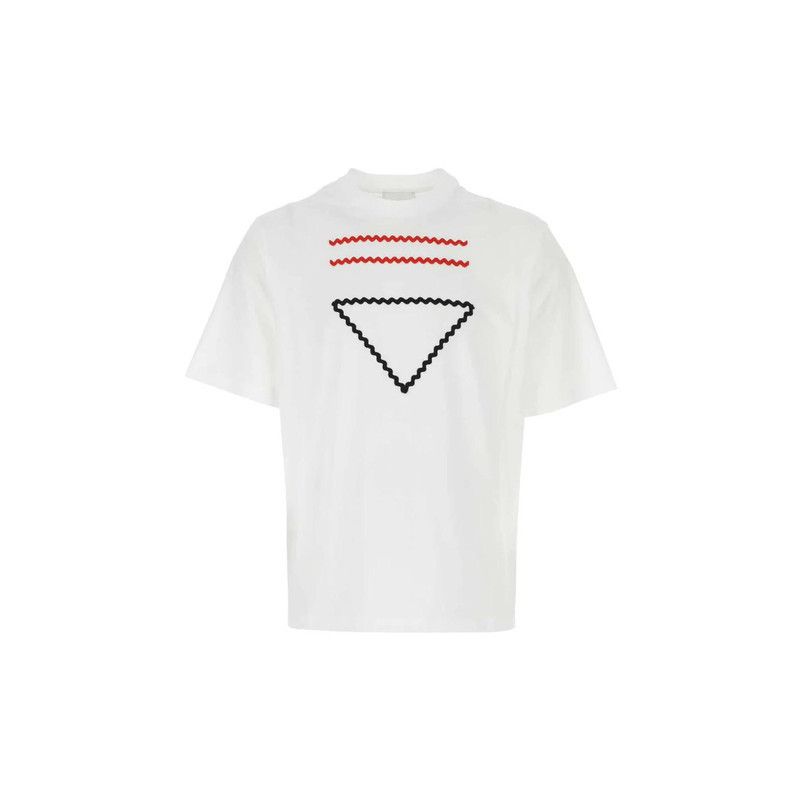 Prada Prada SS23 Casual T-shirt with Triangle Design Size US S / EU 44-46 / 1 - 2 Thumbnail