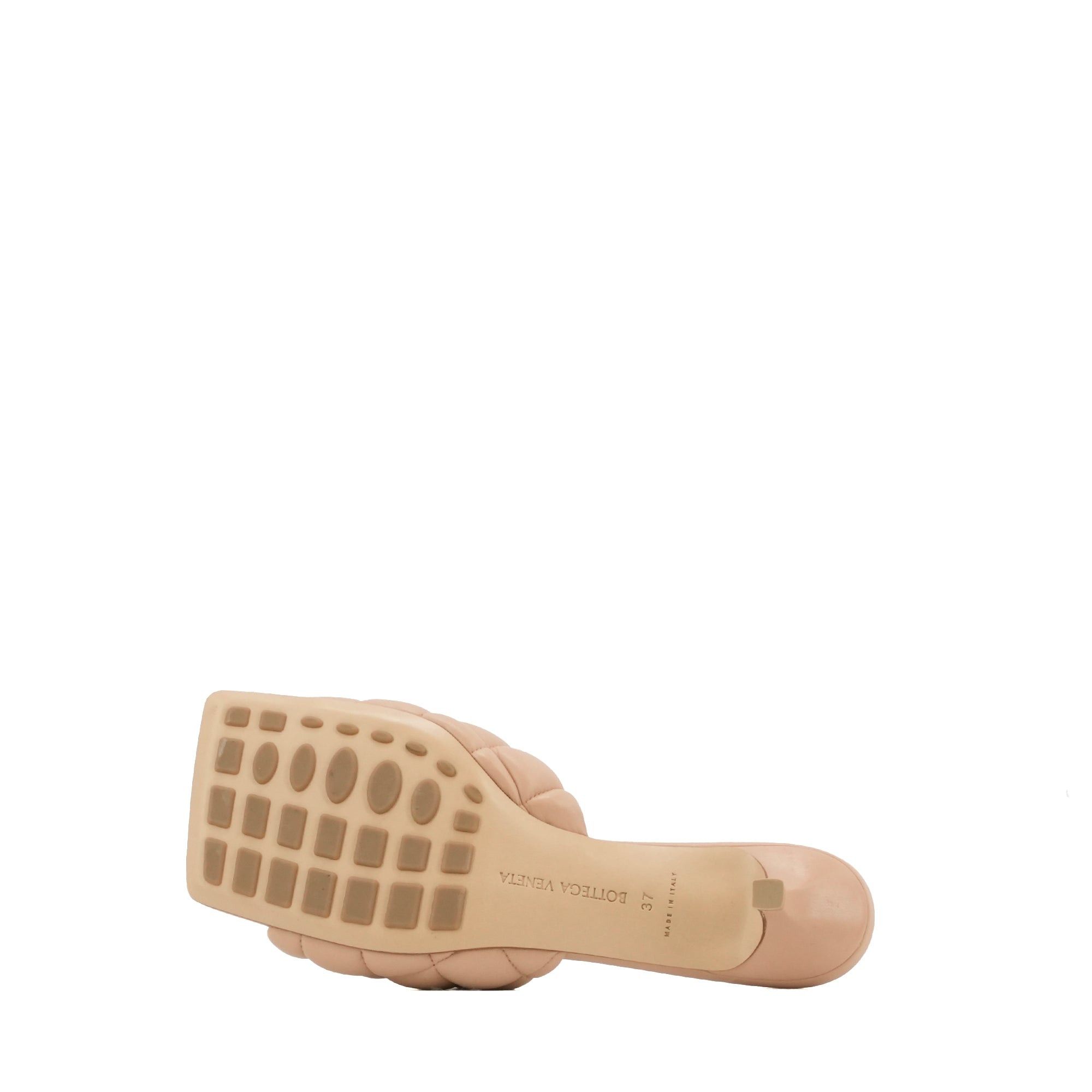 Bottega Veneta BOTTEGA VENETA - Bottega Veneta heeled sandals in beige quilted leather (T37) Size US 6 / IT 36 - 3 Thumbnail