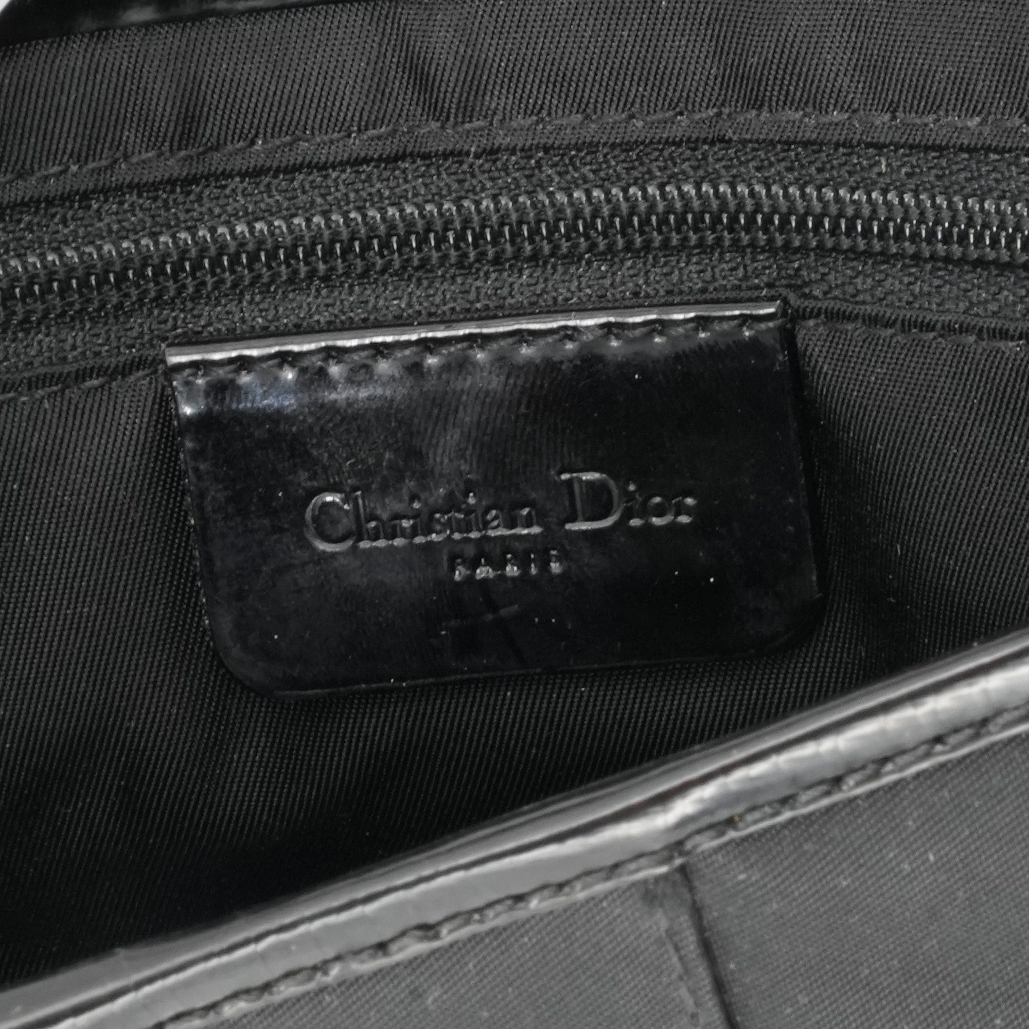 Dior DIOR - Dior Saddle handbag in vintage black canvas Size ONE SIZE - 8 Thumbnail