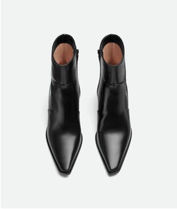 Bottega Veneta LEATHER TOKYO WESTERN BOOTIES WITH METAL HEEL 5CM Size US 9.5 / IT 39.5 - 4 Thumbnail