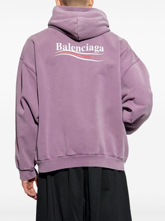 Balenciaga BALENCIAGA Men Hoodies 767877 TQVN63569 Purple Size US L / EU 52-54 / 3 - 3 Thumbnail