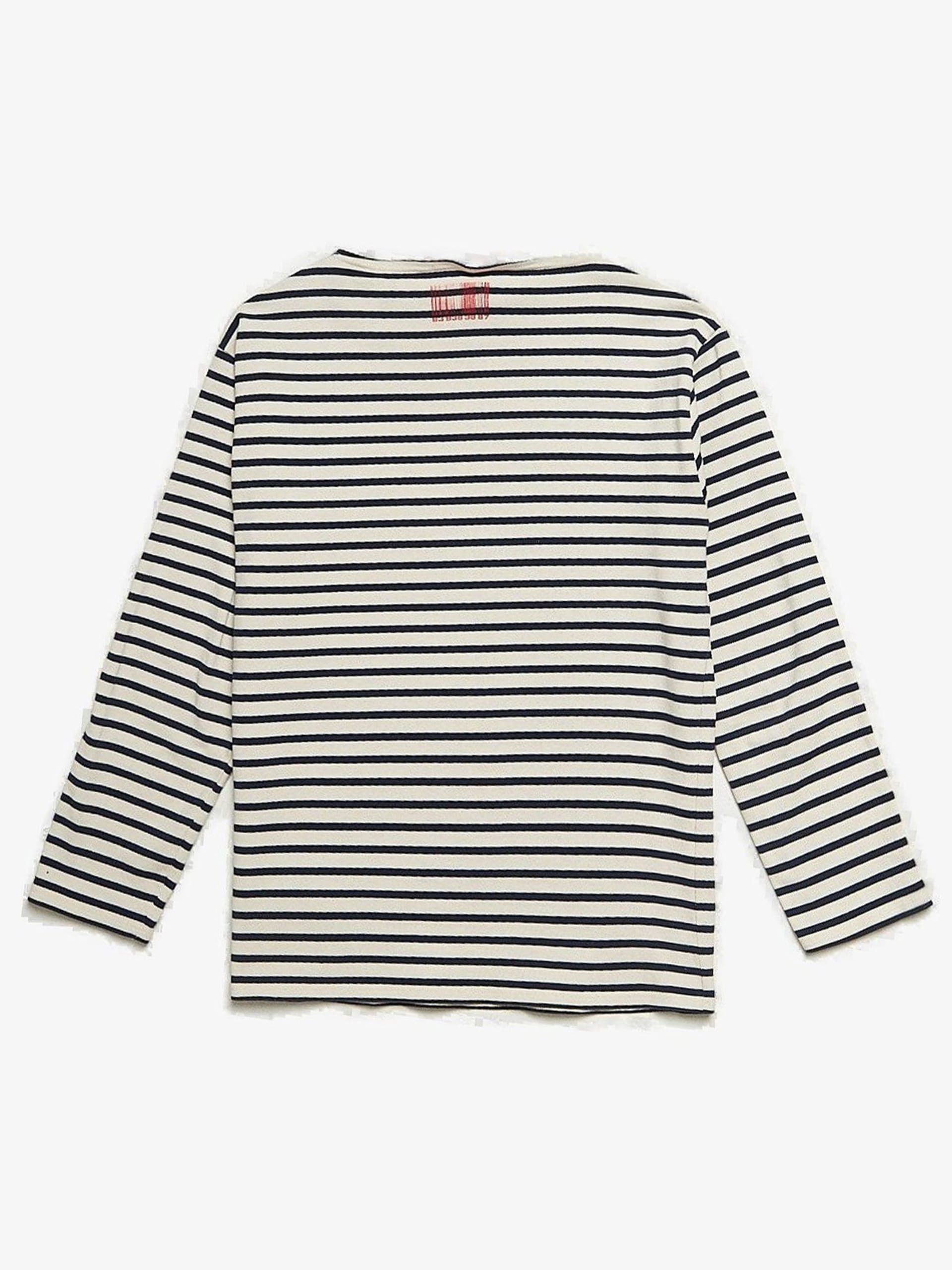 VTMNTS White And Navy Striped Cotton Longsleeve Size US XL / EU 56 / 4 - 2 Thumbnail