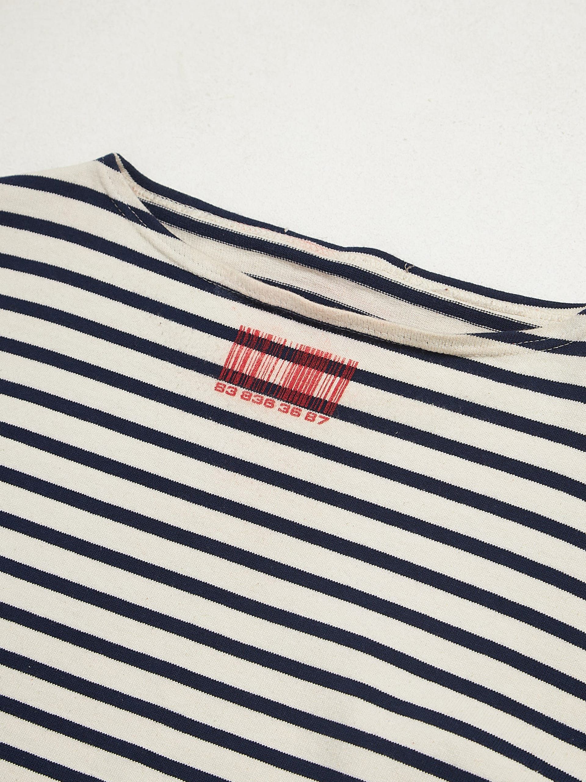 VTMNTS White And Navy Striped Cotton Longsleeve Size US XL / EU 56 / 4 - 3 Thumbnail