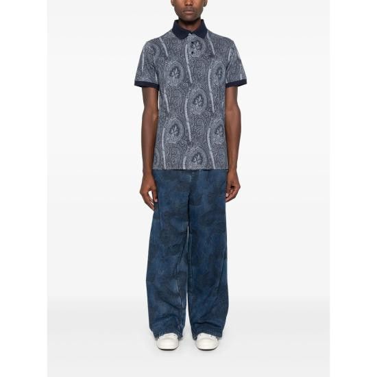 Etro ETRO Men Polo Shirts AK472 MRMD0004 X0883 BLUE Size US S / EU 44-46 / 1 - 5 Thumbnail