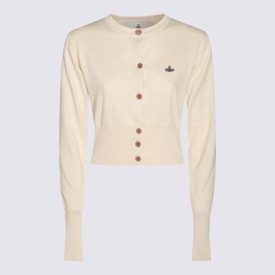 Vivienne Westwood VIVIENNE WESTWOOD Women Sweater 1803002U Y001V A402 White Size L / US 10 / IT 46 - 4 Thumbnail