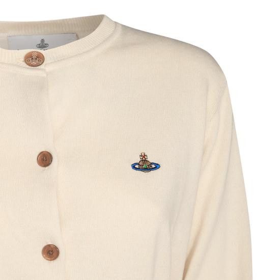Vivienne Westwood VIVIENNE WESTWOOD Women Sweater 1803002U Y001V A402 White Size L / US 10 / IT 46 - 3 Thumbnail