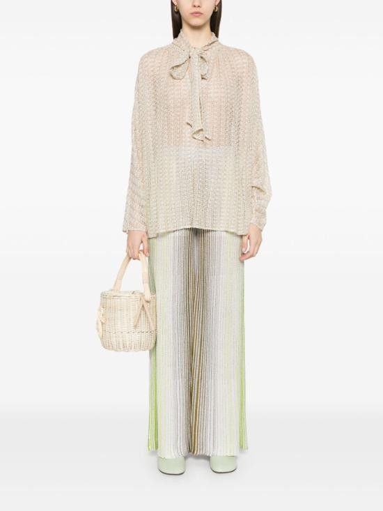 Missoni MISSONI Women Shirts DS25SJ08 BR010RS10BC Beige Size M / US 6-8 / IT 42-44 - 4 Thumbnail