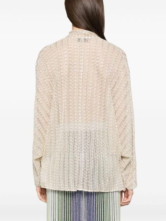 Missoni MISSONI Women Shirts DS25SJ08 BR010RS10BC Beige Size M / US 6-8 / IT 42-44 - 2 Thumbnail
