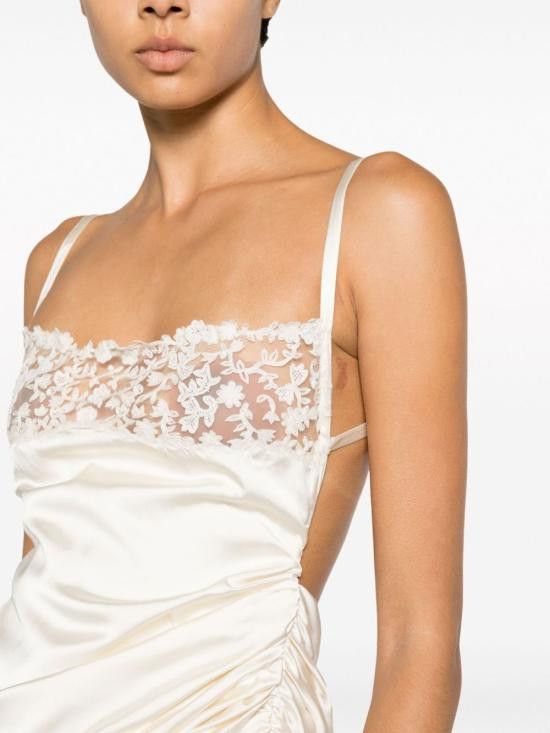 Jacquemus JACQUEMUS Women Short Skirts 233DR079 1495110 White Size XS / US 0-2 / IT 36-38 - 6 Thumbnail