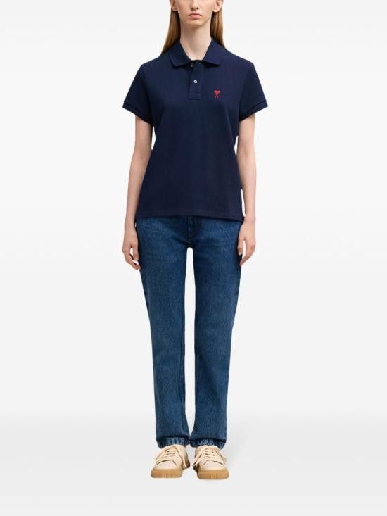 AMI AMI Men Polo Shirts BFUPL001 760430 Blue Size US S / EU 44-46 / 1 - 2 Thumbnail