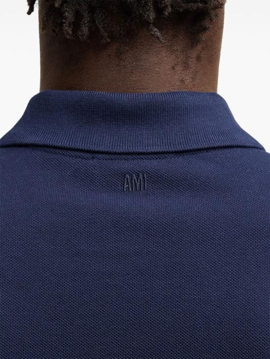AMI AMI Men Polo Shirts BFUPL001 760430 Blue Size US S / EU 44-46 / 1 - 5 Thumbnail