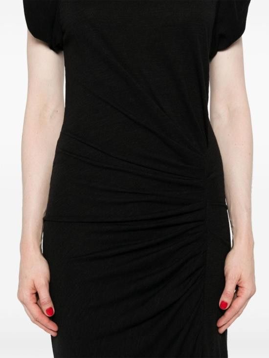 Isabel Marant Etoile ISABEL MARANT ETOILE Women Long Skirts RO0562FA B3K02E 01BK Black Size XS / US 0-2 / IT 36-38 - 4 Thumbnail