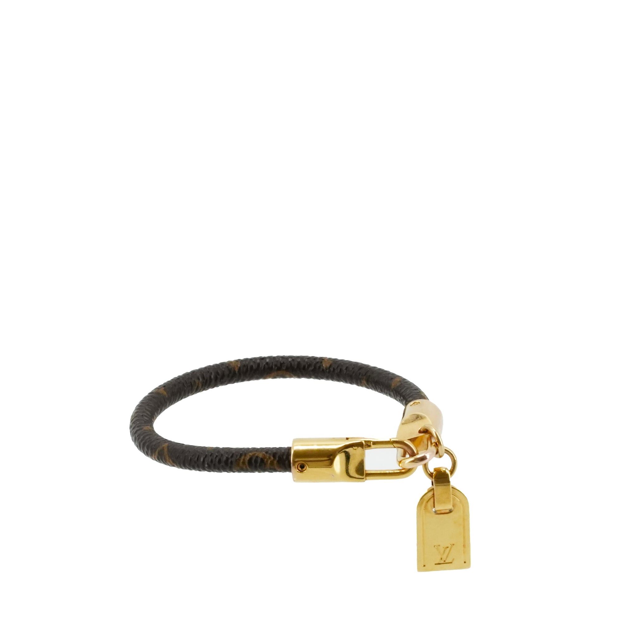 Louis Vuitton LOUIS VUITTON - Louis Vuitton Crazy In Lock Charm Bracelet in Monogrammed Canvas (T17) Size ONE SIZE - 3 Thumbnail
