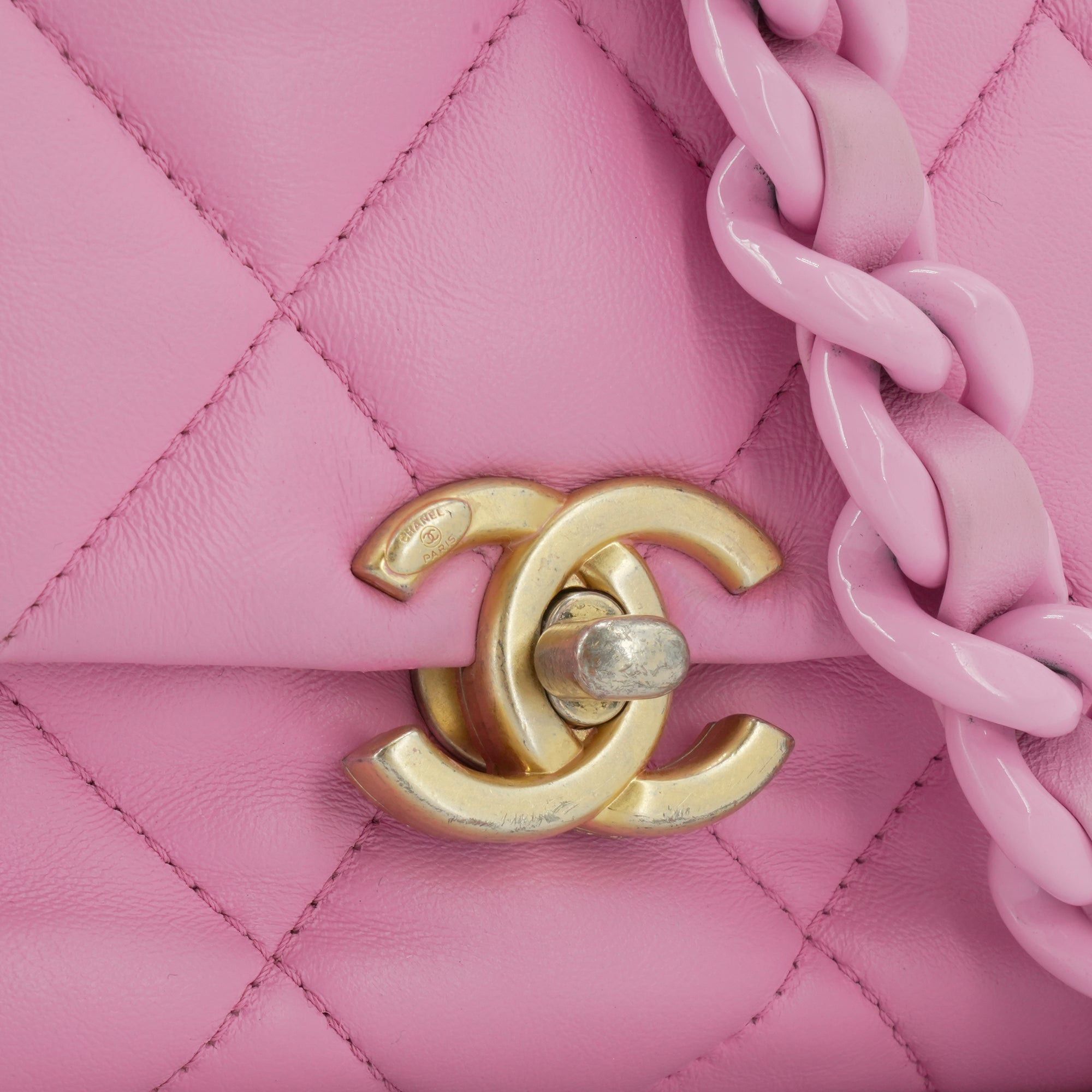 Chanel CHANEL - Limited Edition Chanel Pink Leather Shoulder Bag Size ONE SIZE - 6 Thumbnail