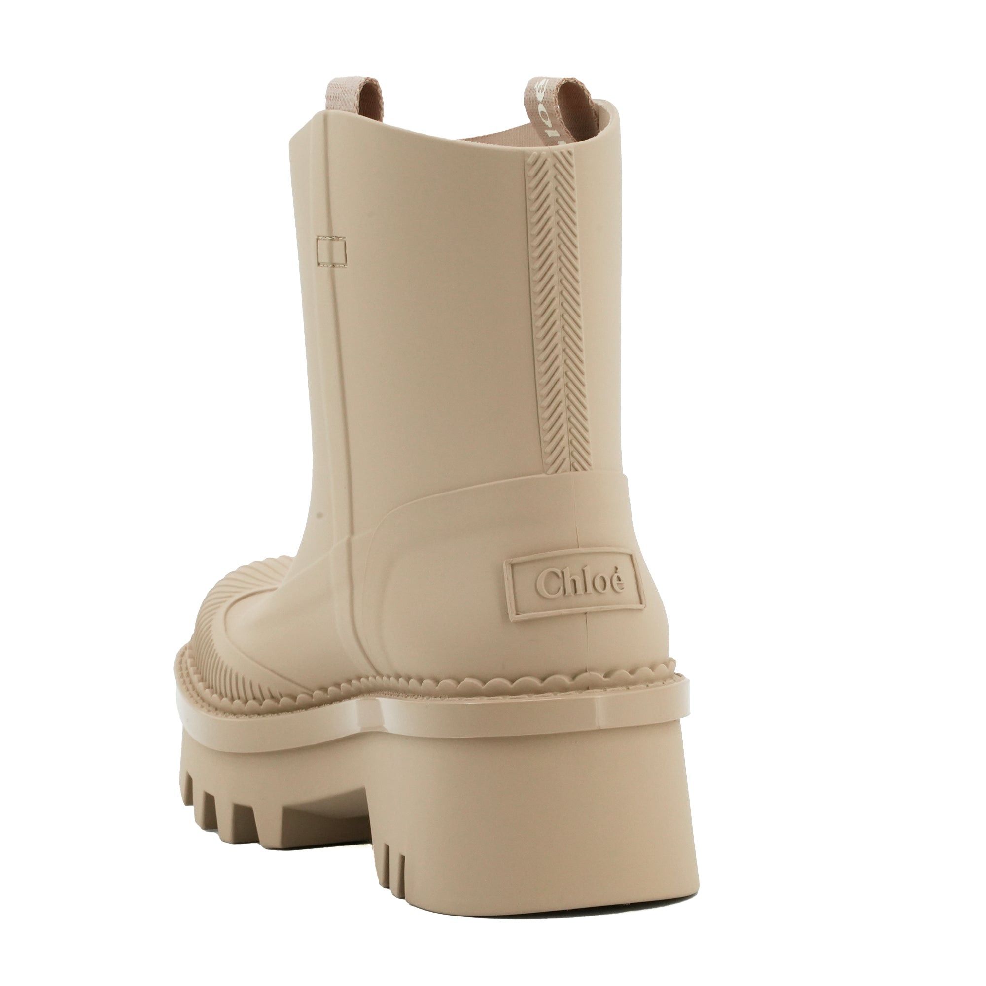 Chloe CHLOÉ - Chloé Raina rain boots in beige rubber (size 38) Size US 7 / IT 37 - 4 Thumbnail