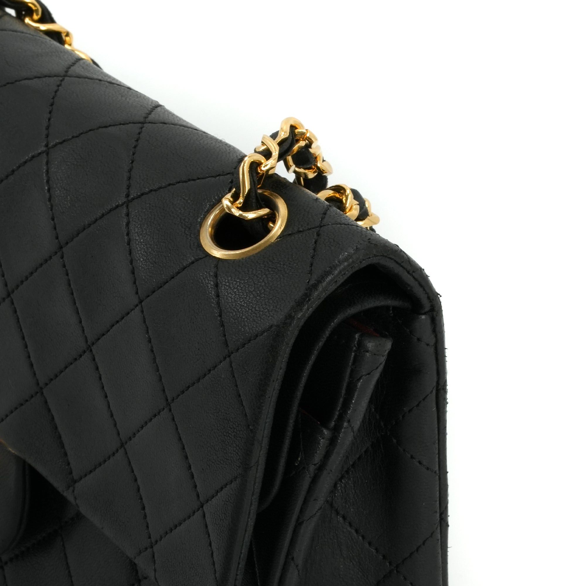 Chanel CHANEL - Chanel Classic/Timeless small handbag in vintage black quilted leather Size ONE SIZE - 7 Thumbnail