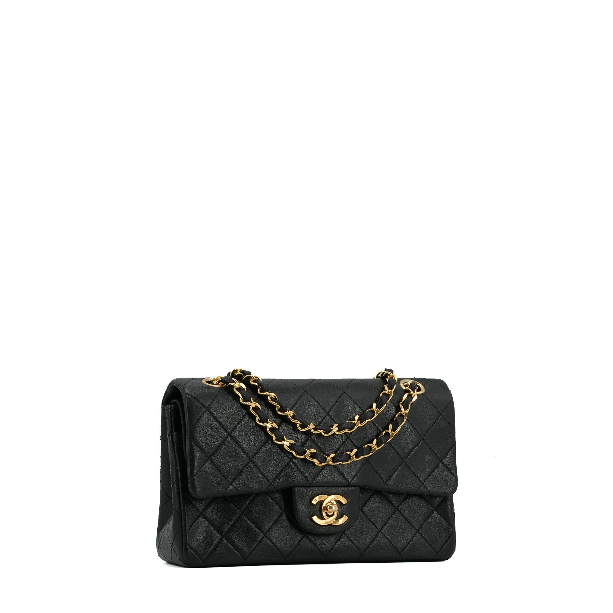 Chanel CHANEL - Chanel Classic/Timeless small handbag in vintage black quilted leather Size ONE SIZE - 2 Thumbnail