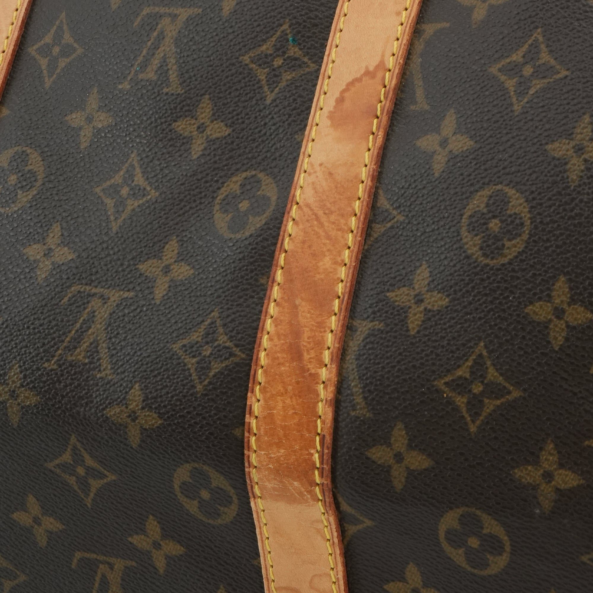 Louis Vuitton LOUIS VUITTON - Louis Vuitton Keepall 55 travel bag in vintage monogrammed canvas Size ONE SIZE - 6 Thumbnail