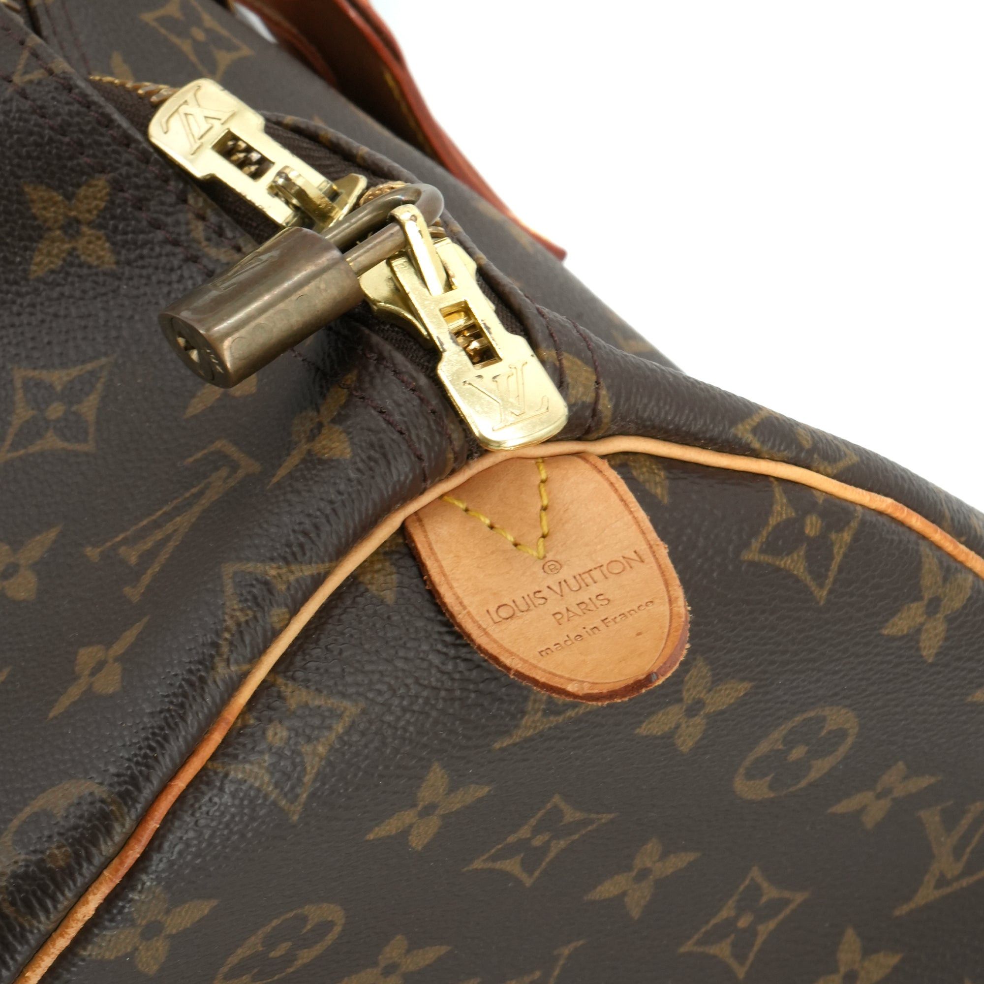 Louis Vuitton LOUIS VUITTON - Louis Vuitton Keepall 55 travel bag in vintage monogrammed canvas Size ONE SIZE - 5 Thumbnail