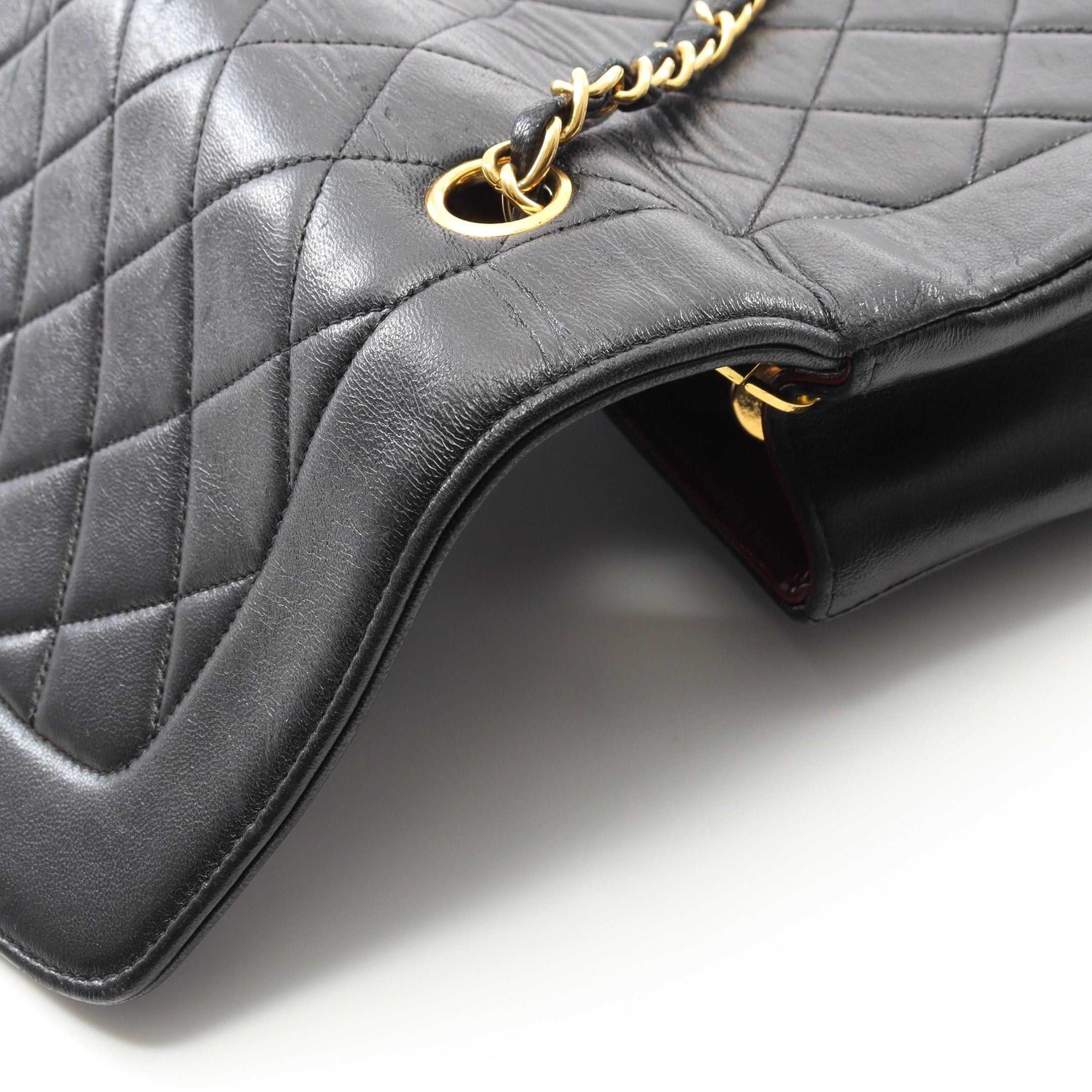 Chanel Chanel Matelasse Diana Flap Chain Shoulder Bag Lambskin Black Gold Hardware Size ONE SIZE - 11 Thumbnail