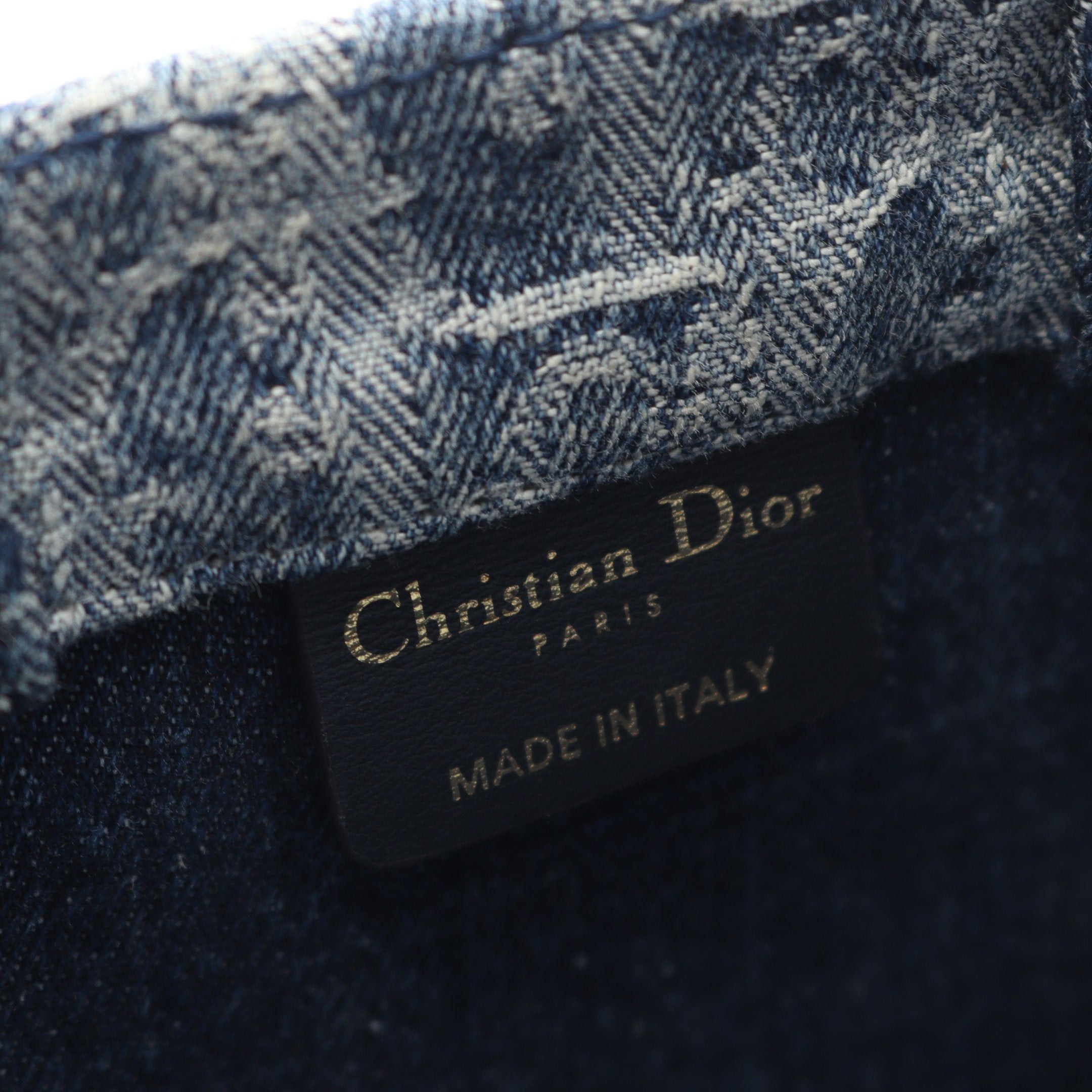 Dior Dior Book Tote Mini Handbag Denim Blue Size ONE SIZE - 4 Thumbnail