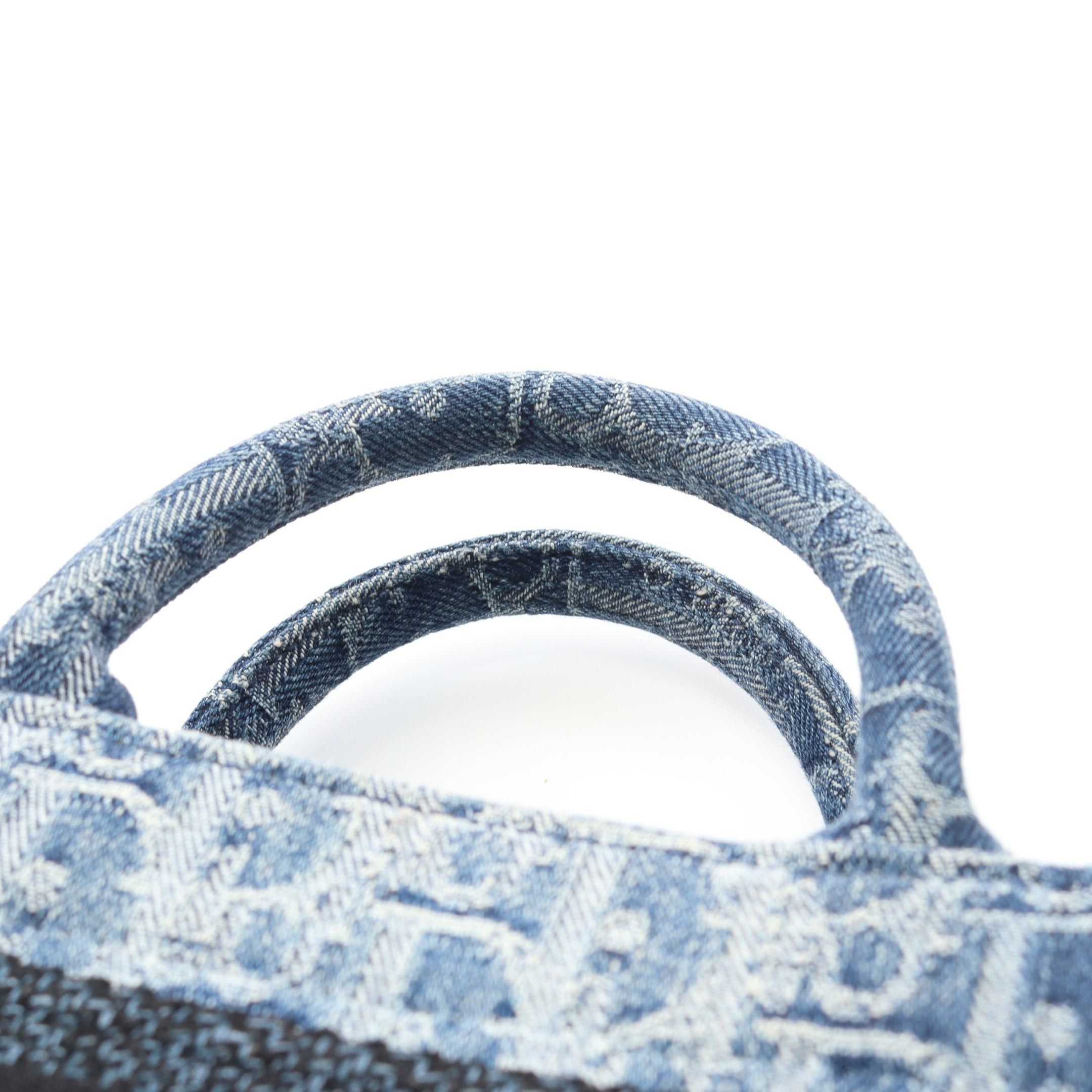 Dior Dior Book Tote Mini Handbag Denim Blue Size ONE SIZE - 5 Thumbnail