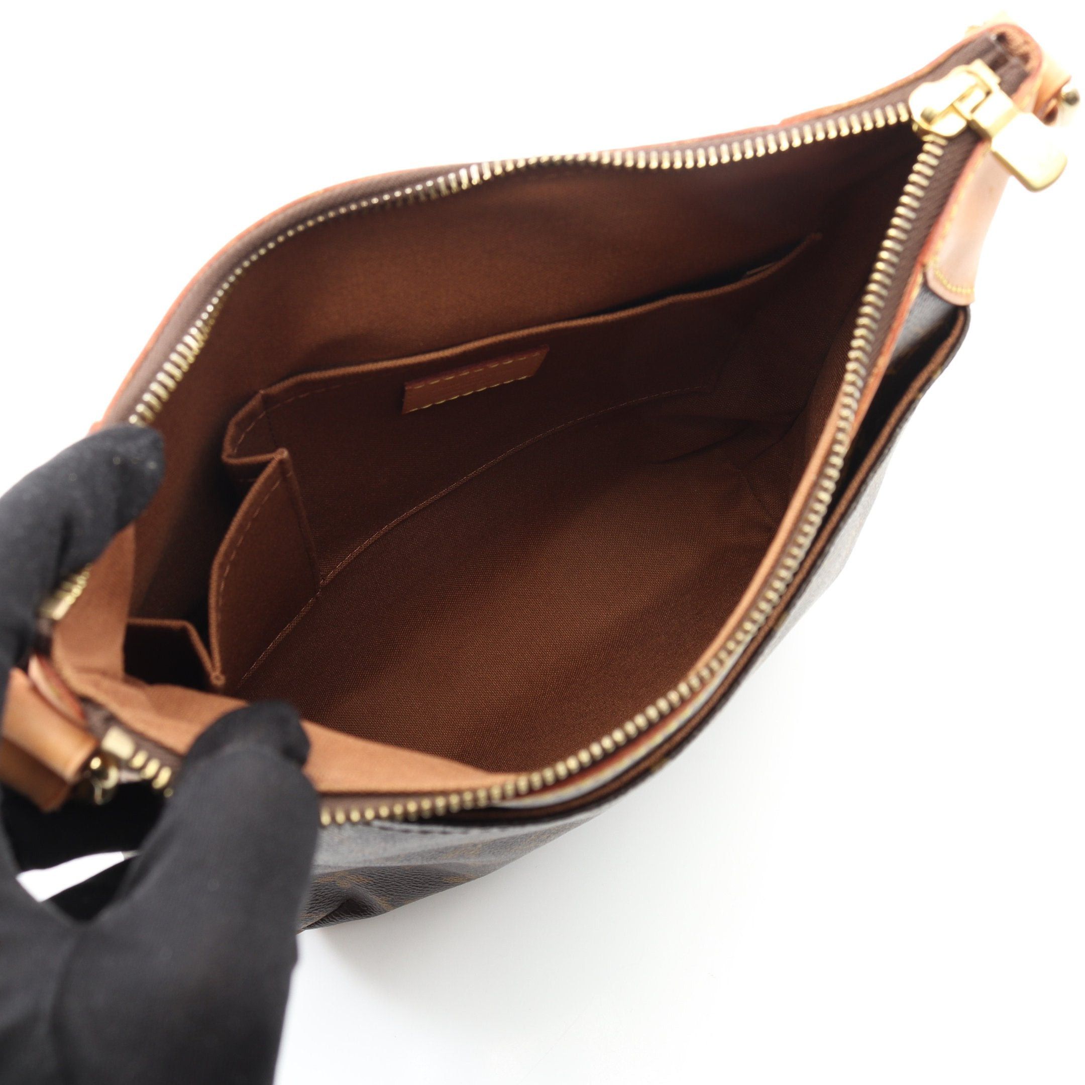 Louis Vuitton Louis Vuitton Odeon Pm Monogram Shoulder Bag Leather Brown Size ONE SIZE - 3 Thumbnail
