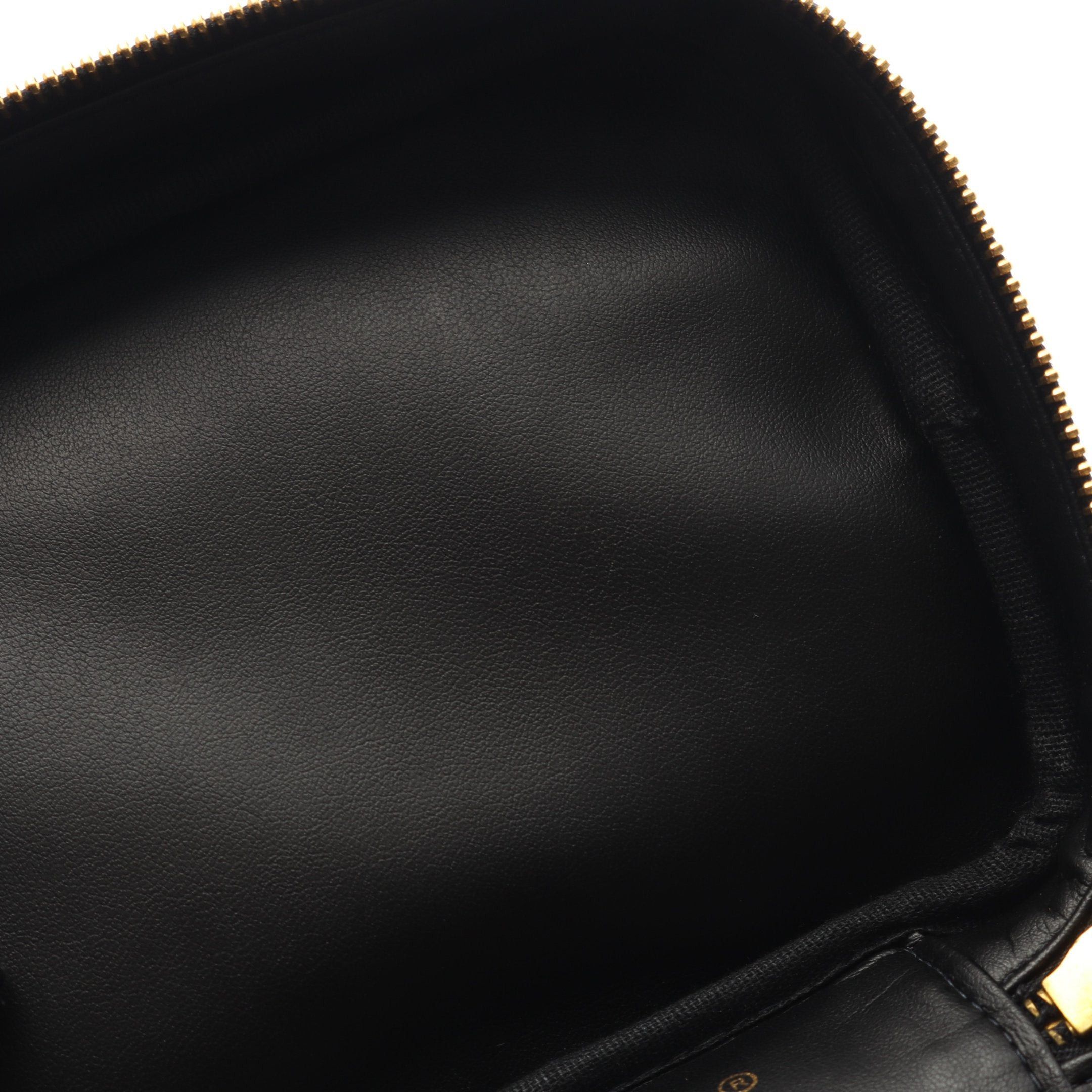 Chanel Chanel Coco Mark Handbag Vanity Bag Caviar Skin Black Gold Hardware Size ONE SIZE - 6 Thumbnail