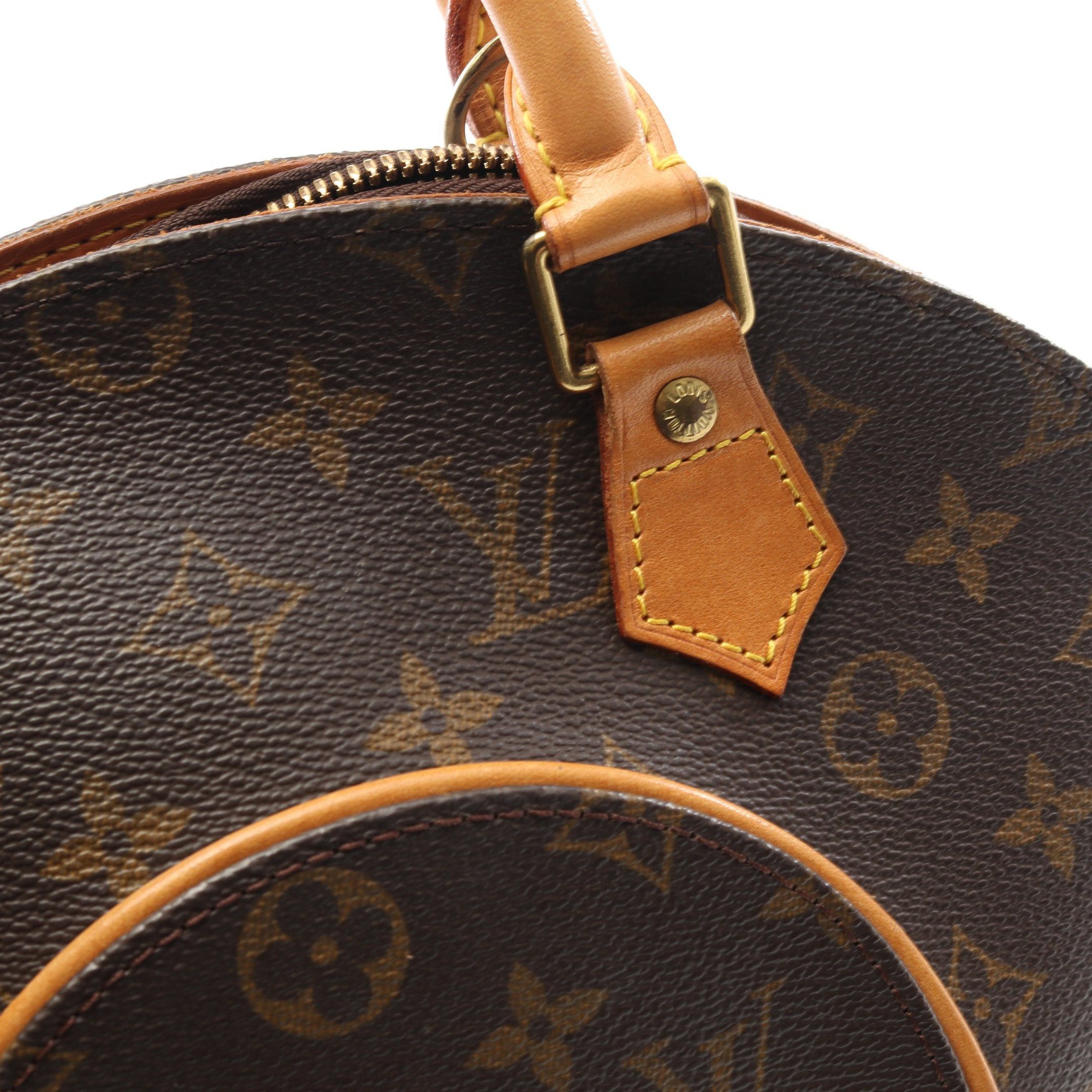 Louis Vuitton Louis Vuitton Ellipse Pm Monogram Handbag Leather Brown Size ONE SIZE - 9 Thumbnail