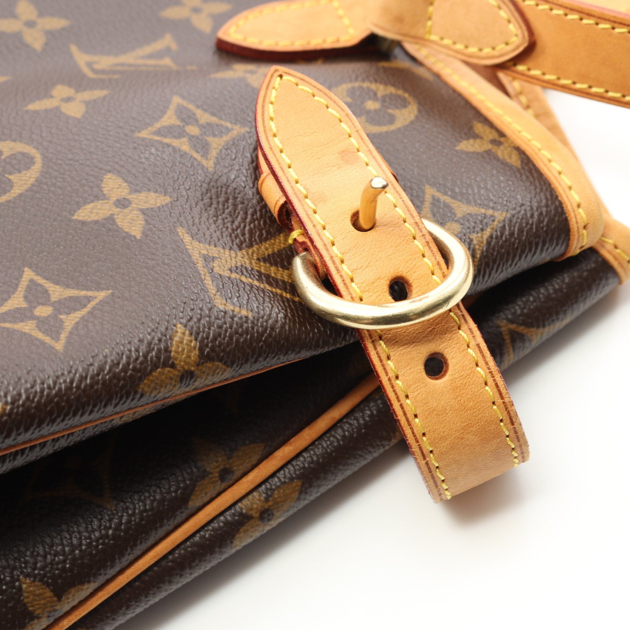 Louis Vuitton Louis Vuitton Batignolles Horizontal Monogram Shoulder Bag Leather Brown Size ONE SIZE - 9 Thumbnail