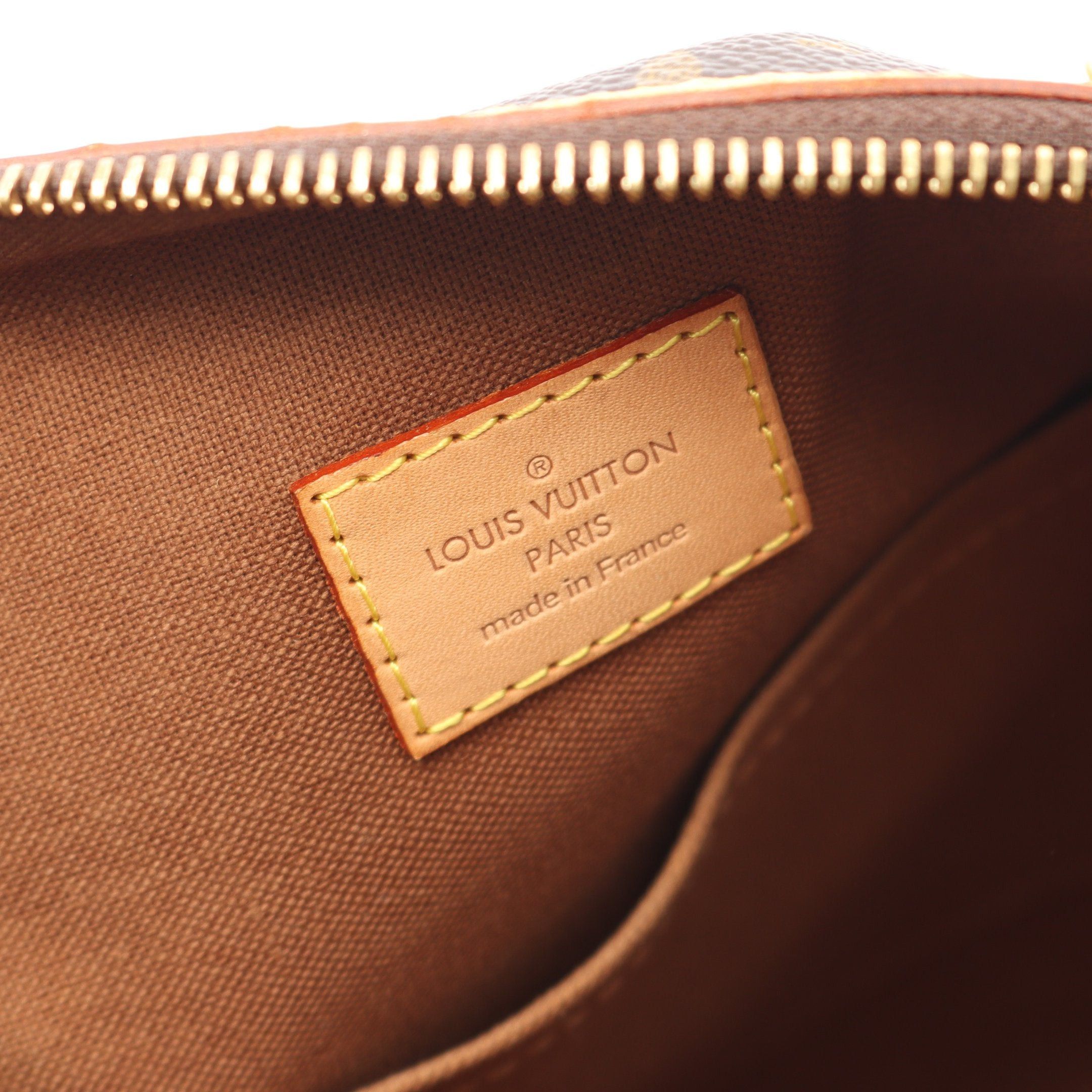 Louis Vuitton Louis Vuitton Lockit Monogram Handbag Leather Brown Size ONE SIZE - 4 Thumbnail