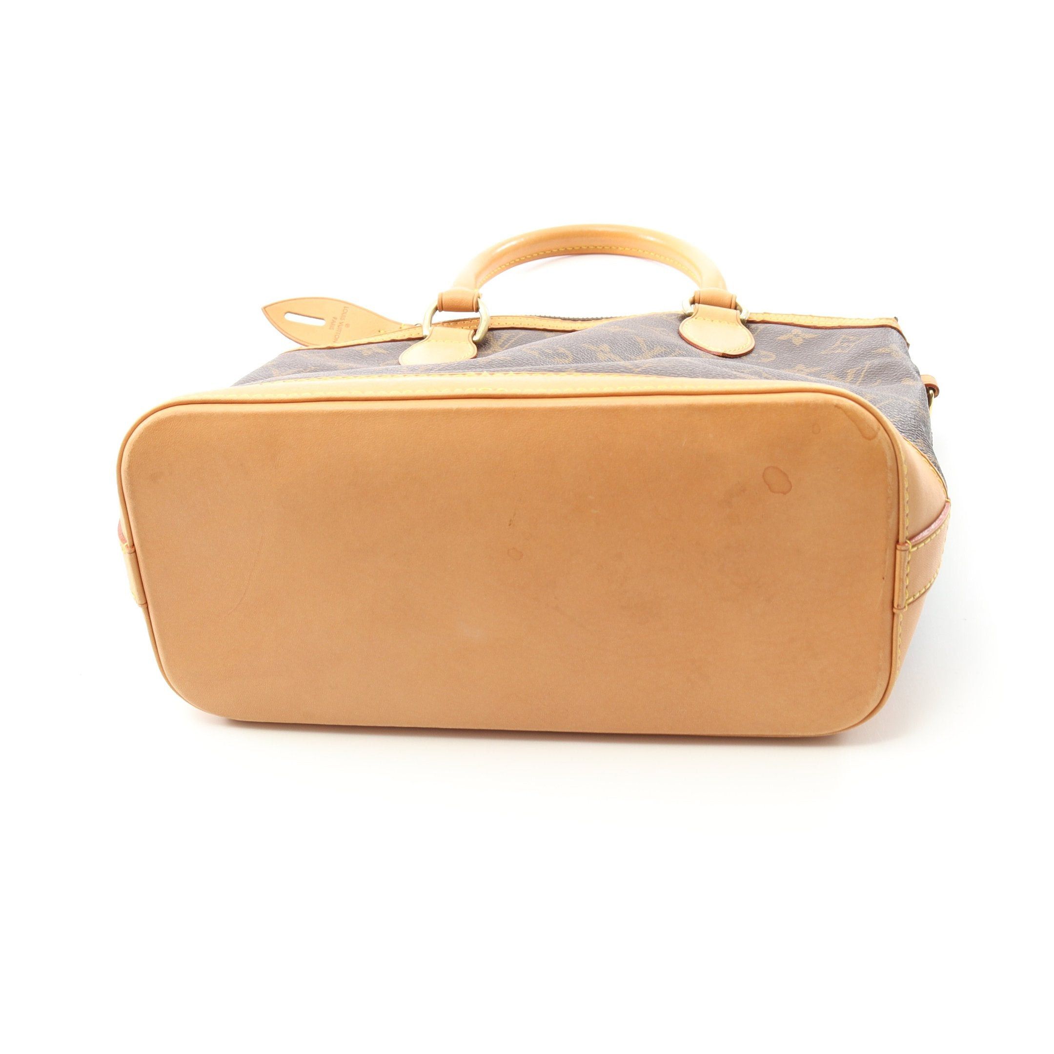 Louis Vuitton Louis Vuitton Lockit Monogram Handbag Leather Brown Size ONE SIZE - 8 Thumbnail