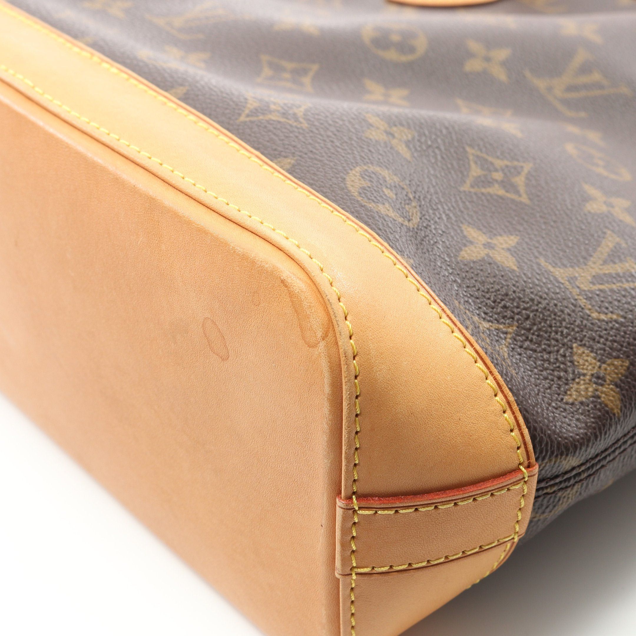 Louis Vuitton Louis Vuitton Lockit Monogram Handbag Leather Brown Size ONE SIZE - 7 Thumbnail