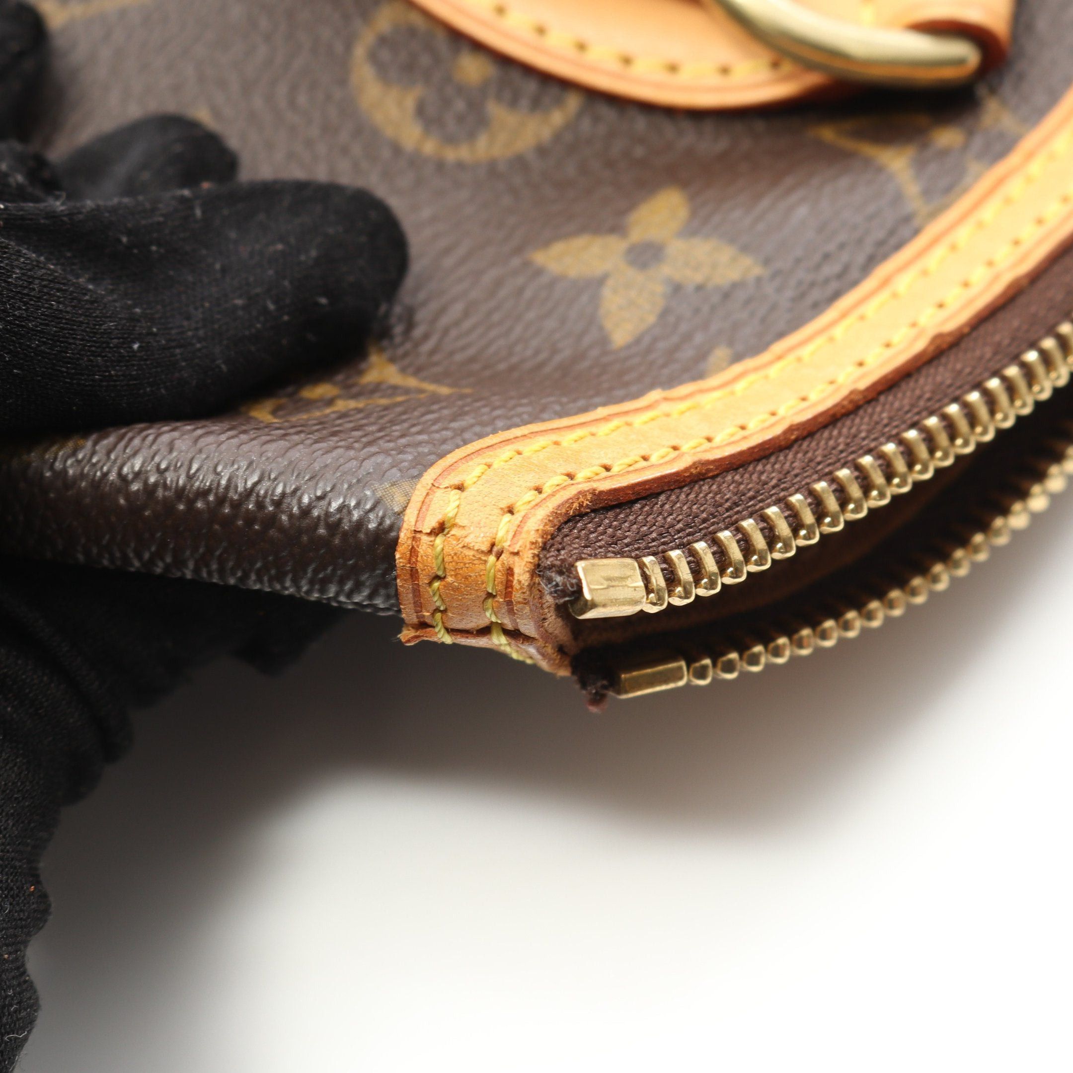 Louis Vuitton Louis Vuitton Lockit Monogram Handbag Leather Brown Size ONE SIZE - 9 Thumbnail