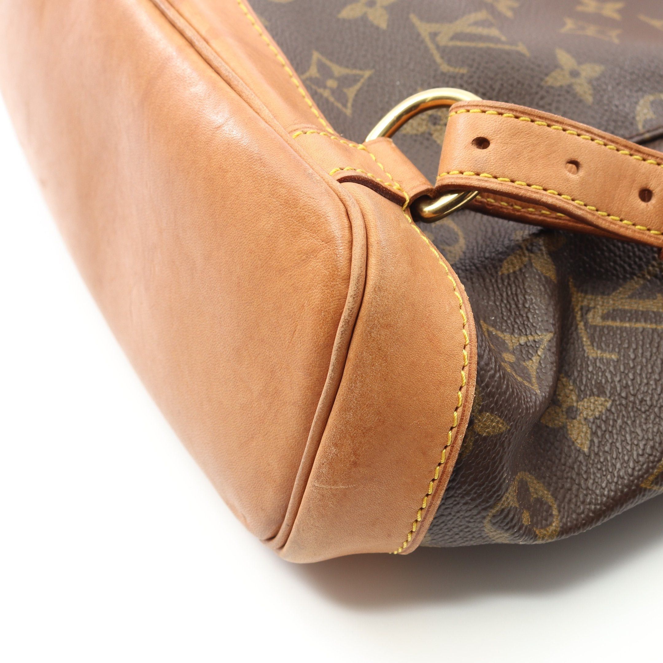 Louis Vuitton Louis Vuitton Montsouris Mm Monogram Backpack Rucksack Leather Brown Size ONE SIZE - 7 Thumbnail