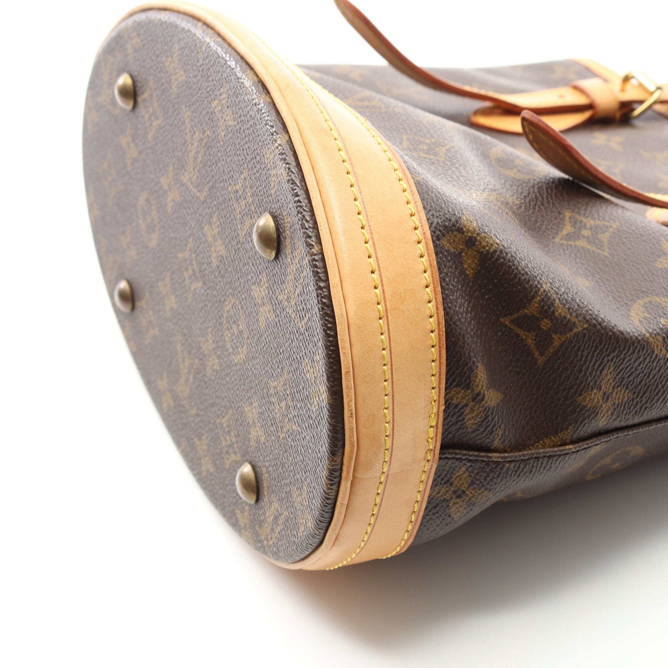 Louis Vuitton Louis Vuitton Bucket Pm Monogram Handbag Leather Brown Size ONE SIZE - 7 Thumbnail