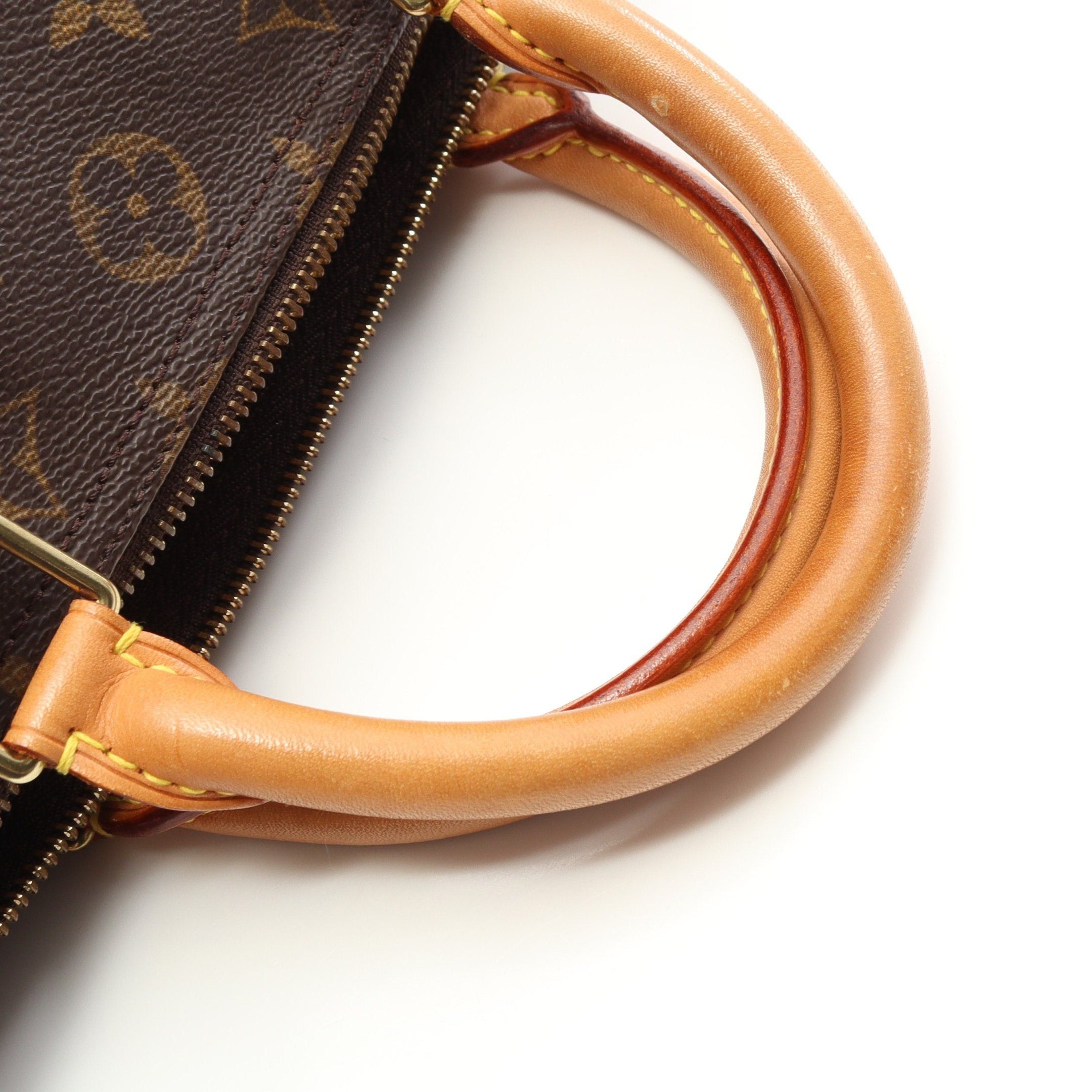 Louis Vuitton Louis Vuitton Speedy 30 Monogram Handbag Leather Brown Size ONE SIZE - 7 Thumbnail