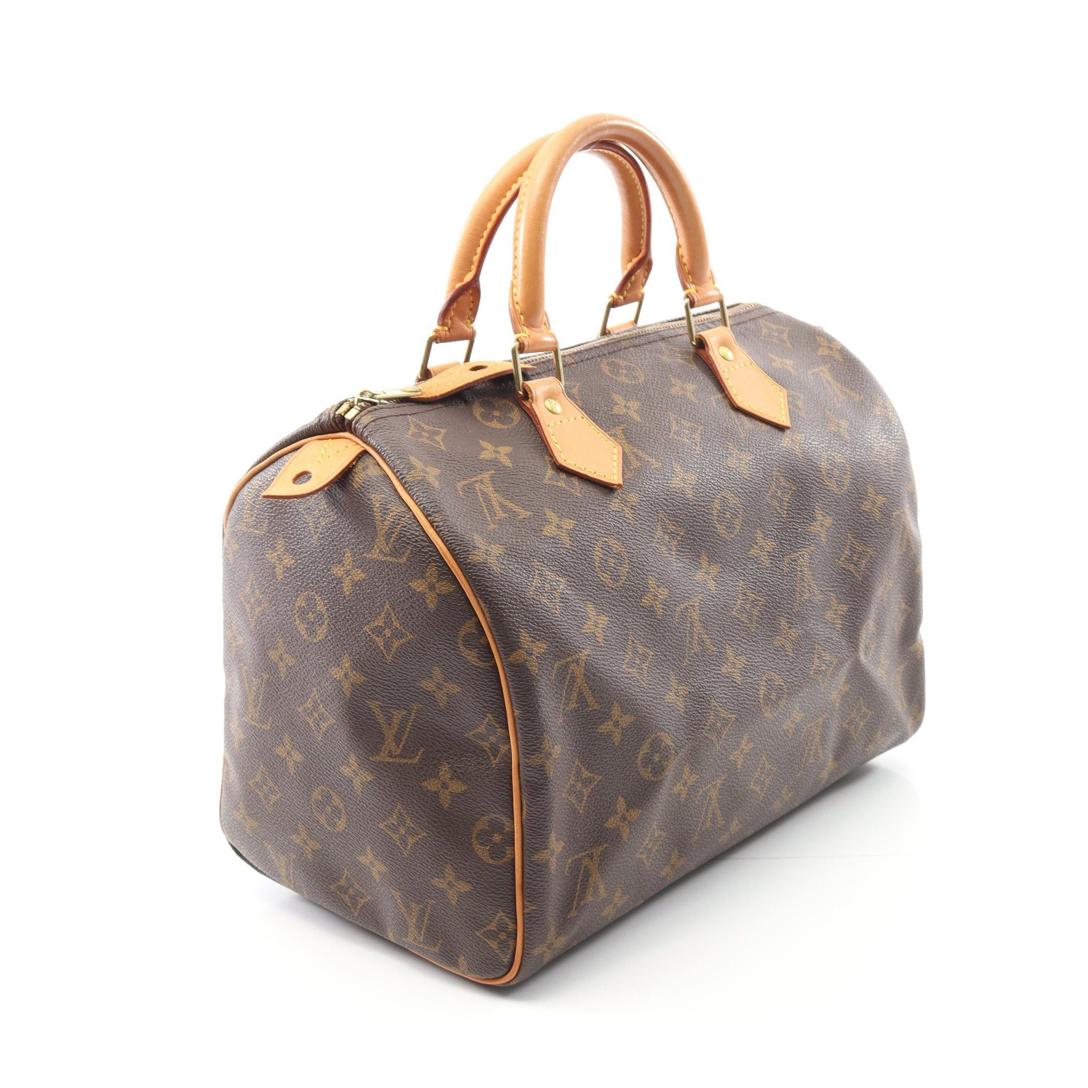 Louis Vuitton Louis Vuitton Speedy 30 Monogram Handbag Leather Brown Size ONE SIZE - 2 Thumbnail