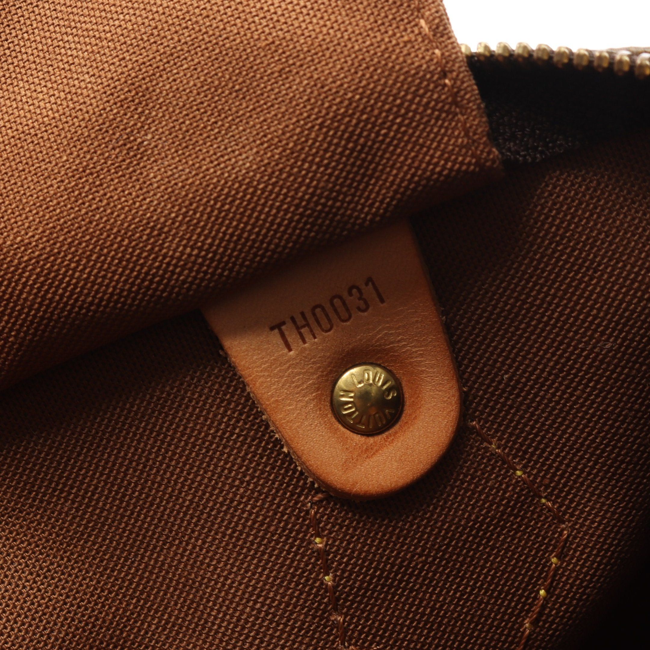 Louis Vuitton Louis Vuitton Speedy 30 Monogram Handbag Leather Brown Size ONE SIZE - 5 Thumbnail
