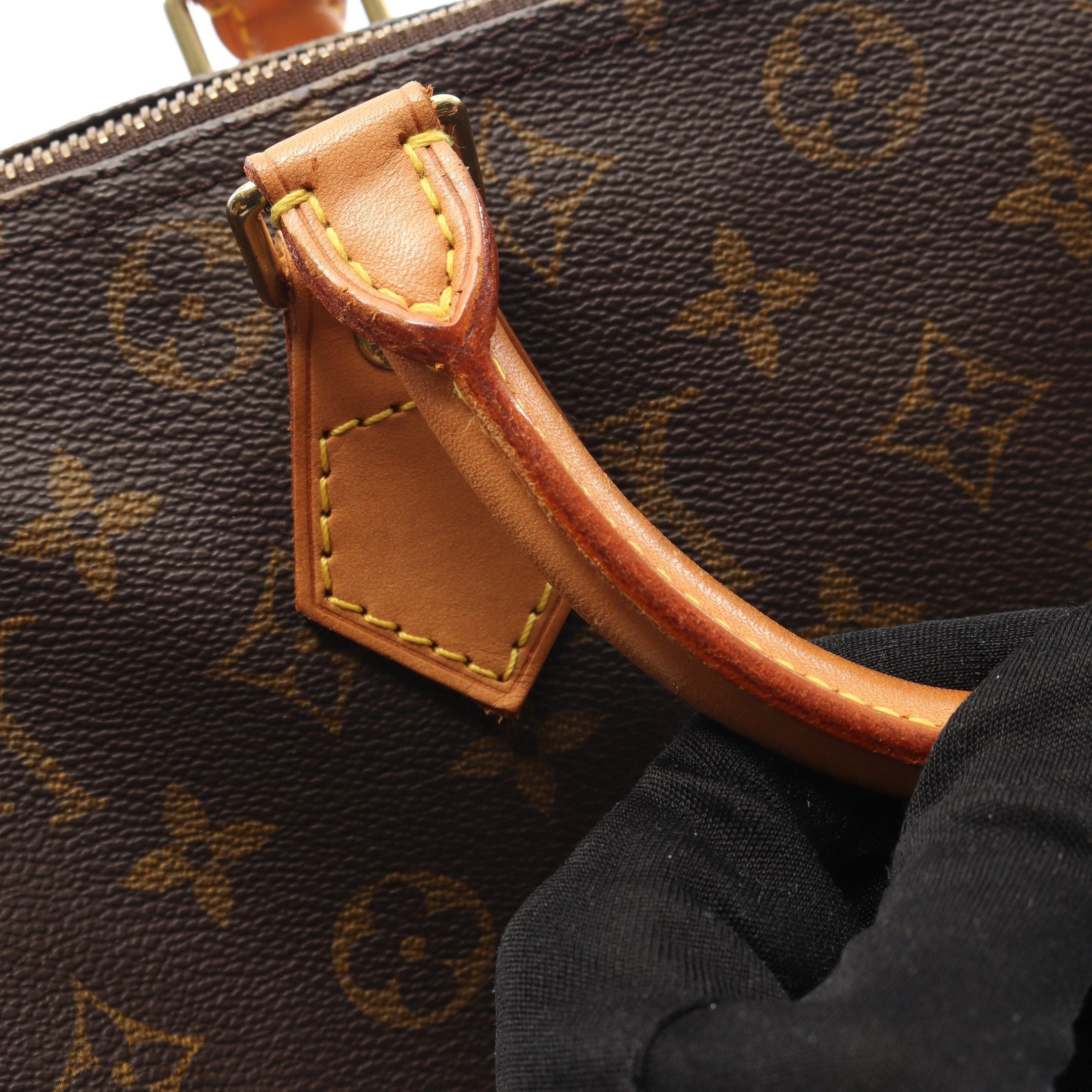 Louis Vuitton Louis Vuitton Speedy 30 Monogram Handbag Leather Brown Size ONE SIZE - 10 Thumbnail