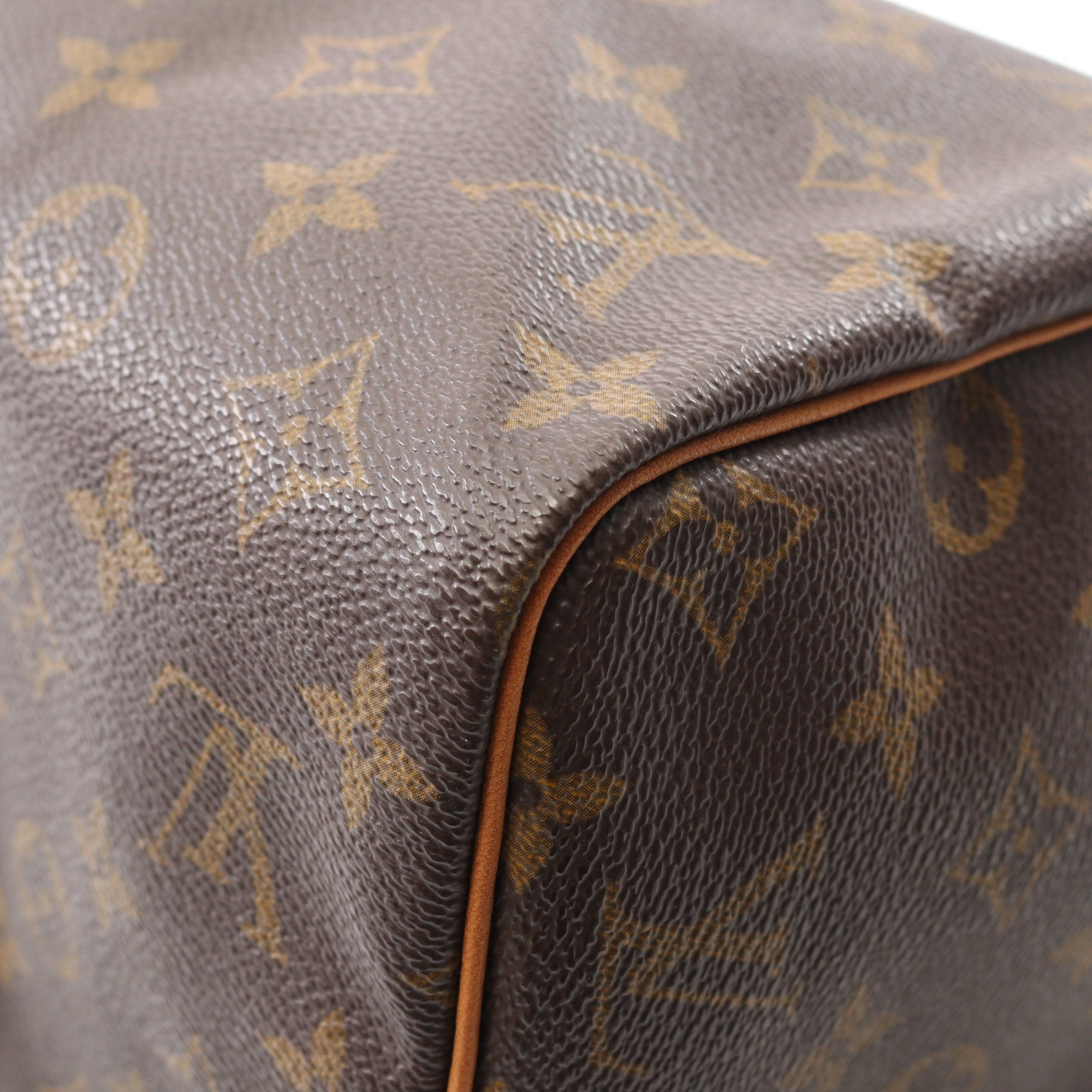 Louis Vuitton Louis Vuitton Speedy 30 Monogram Handbag Leather Brown Size ONE SIZE - 8 Thumbnail