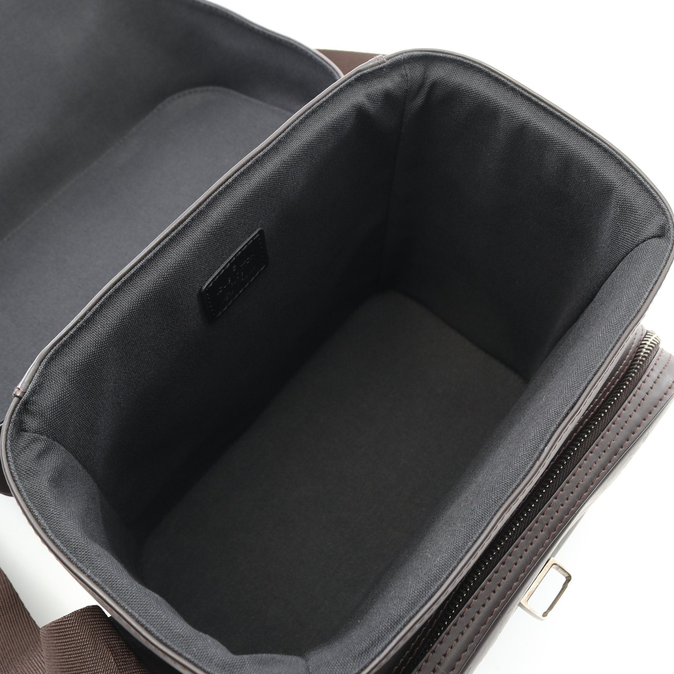 Louis Vuitton Louis Vuitton Charlie Camera Bag Monogram Glace Shoulder Leather Dark Brown Size ONE SIZE - 3 Thumbnail