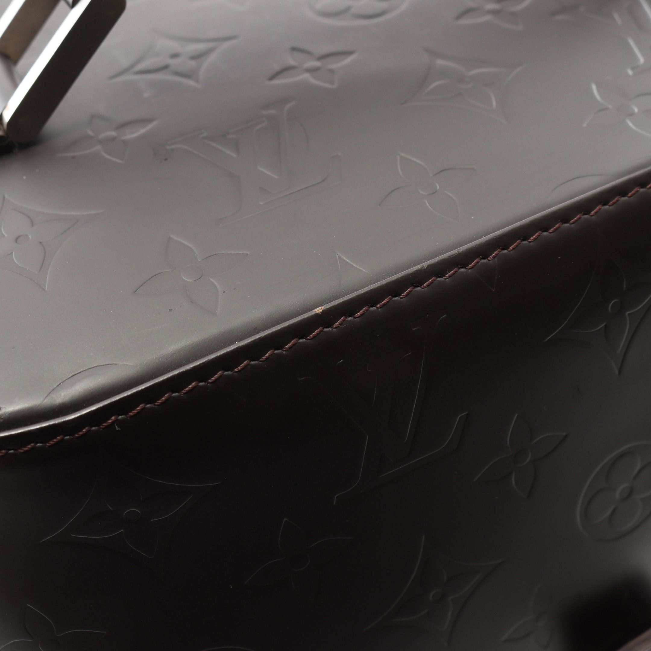 Louis Vuitton Louis Vuitton Charlie Camera Bag Monogram Glace Shoulder Leather Dark Brown Size ONE SIZE - 8 Thumbnail