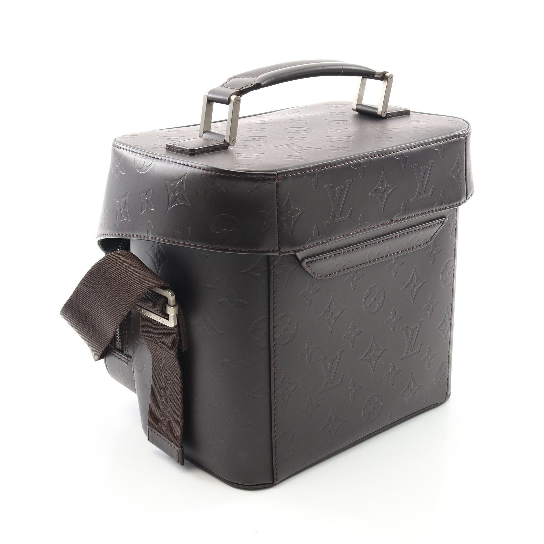 Louis Vuitton Louis Vuitton Charlie Camera Bag Monogram Glace Shoulder Leather Dark Brown Size ONE SIZE - 2 Thumbnail