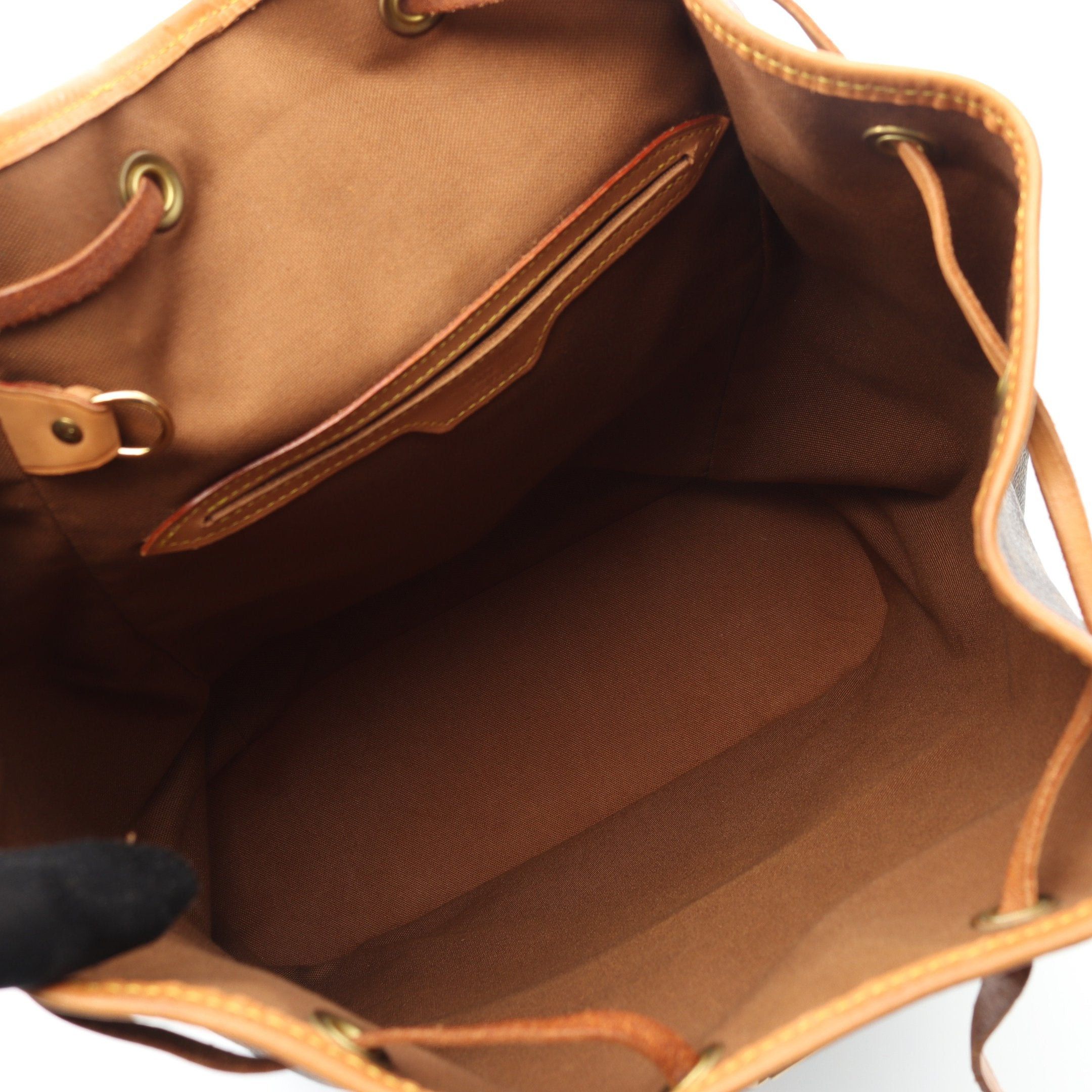 Louis Vuitton Louis Vuitton Montsouris Gm Monogram Backpack Rucksack Leather Brown Size ONE SIZE - 3 Thumbnail